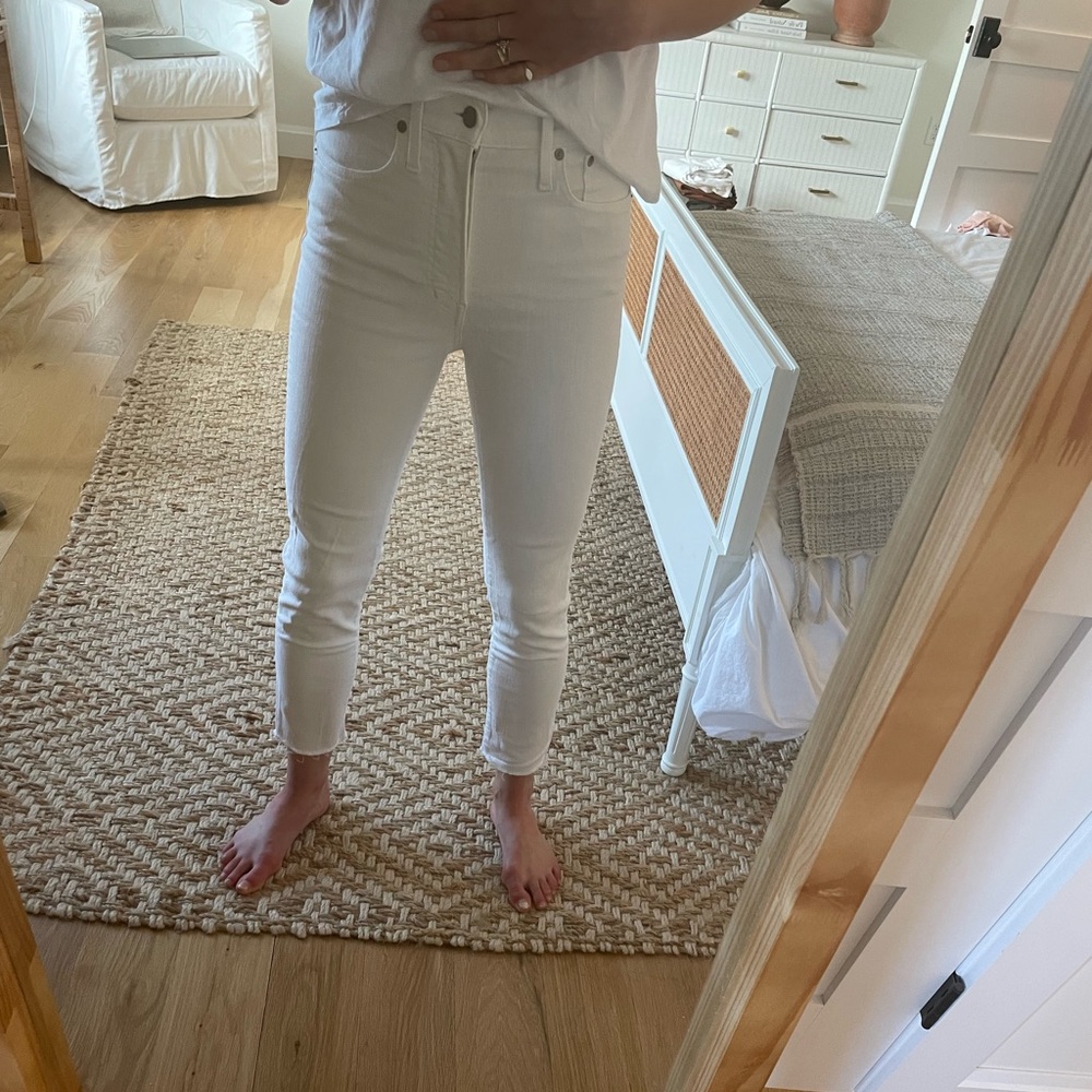 Madewell Perfect Vintage Crop Jean in White
